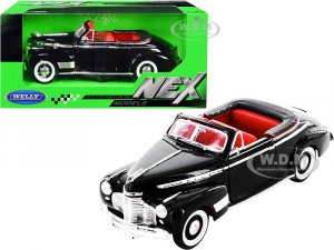 1941 Chevrolet Special Deluxe Convertible Black with Red Interior NEX Models