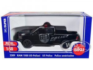 RAM 1500 Pickup Truck Police Black Raw Law