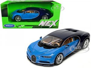 Bugatti Chiron Blue and Dark Blue Two-Tone NEX Models Series