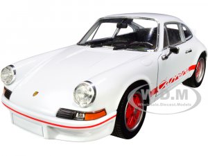 Porsche 911 Carrera RS 2.7 White with Red Stripes NEX Models