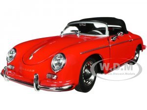 Porsche 356A Speedster Red with Black Soft Top NEX Models Series