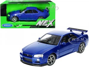 Nissan Skyline GT-R (R34) RHD (Right Hand Drive) Blue Metallic NEX Models