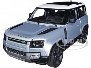 2020 Land Rover Defender Silver Metallic with White Top NEX Models
