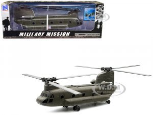 Boeing CH-47 Chinook Aircraft United States Army Olive Drab Military Mission Series 1 60