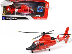 Eurocopter Dauphin HH-65C Helicopter Red United States Coast Guard Sky Pilot Series 1 48
