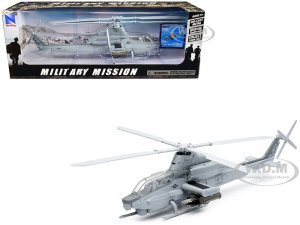 Bell AH-1Z Cobra Helicopter Gray US Air Force Military Mission Series 1/55