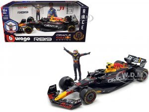 Red Bull Racing RB19 #11 Sergio Perez Oracle Formula One F1 Championship Constructor Champions (2023) with Driver Figure
