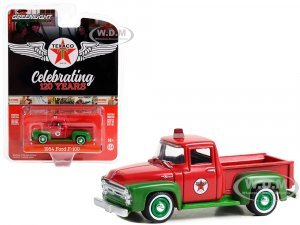 1954 Ford F-100 Pickup Truck Red and Green Texaco Celebrating 120 Years Anniversary Collection Series 15