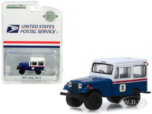 1971 Jeep DJ-5 Blue and White United States Postal Service (USPS) Hobby Exclusive