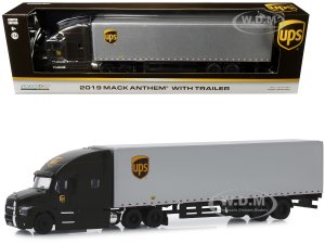 2019 Mack Anthem with Trailer United Parcel Service (UPS) Brown and Silver