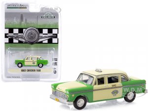 1982 Checker Taxi Green and Yellow Checker Taxi Affl Inc. (Chicago Illinois) Hobby Exclusive