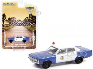1972 AMC Matador Blue Metallic and White Colonial City Police Hobby Exclusive