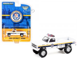 1986 Chevrolet M1008 Pickup Truck White with Stripes Philadelphia Police (Pennsylvania) Hobby Exclusive