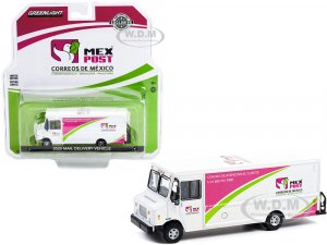 2020 Mail Delivery Vehicle White with Pink and Green Stripes MexPost Correos de Mexico National Postal Service of Mexico Hobby Exclusive