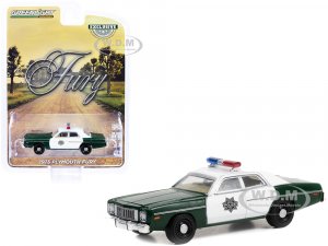 1975 Plymouth Fury Dark Green and White Capitol City Police Hobby Exclusive