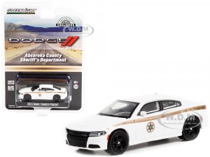 2015 Dodge Charger Pursuit White with Gold Stripes Absaroka County Sheriffs Department Hobby Exclusive