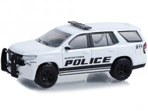 2022 Chevrolet Tahoe Police Pursuit Vehicle (PPV) Whitestown Metropolitan Police Department Whitestown Indiana White with Black Stripes Hobby Exclusive Series