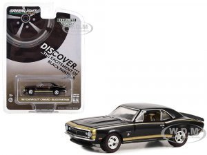 1967 Chevrolet Camaro Black Panther Black with Gold Stripes Hobby Exclusive Series