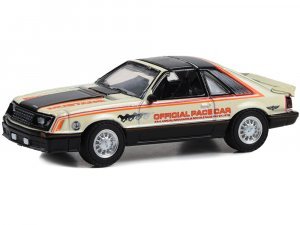 1979 Ford Mustang Black and Cream Hardtop 63rd Annual Indianapolis 500 Mile Race Official 500 Festival Car Hobby Exclusive