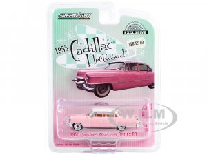 1955 Cadillac Fleetwood Series 60 Pink with White Top Hobby Exclusive Series