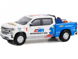 2022 Chevrolet Silverado Pickup Truck #1 2022 NTT IndyCar Series AMR IndyCar Safety Team with Safety Equipment in Truck Bed Hobby Exclusive Series