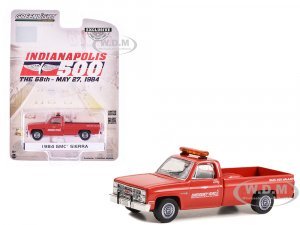 1984 GMC Sierra Pickup Truck 68th Annual Indianapolis 500 Mile Race Emergency Vehicle Red Hobby Exclusive Series