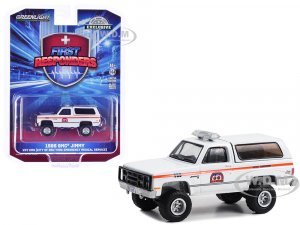 1986 GMC Jimmy White with Orange Stripes NYC EMS (City of New York Emergency Medical Service) Patrol Supervisor First Responders - Hobby Exclusive Series