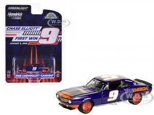 1969 Chevrolet Camaro #9 Chase Elliott - Hendrick Motorsports First Win Tribute Purple Metallic with Flames Hobby Exclusive Series