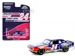 1969 Chevrolet Camaro #24 William Byron - Hendrick Motorsports First Win Tribute Blue with Flame Graphics Hobby Exclusive Series