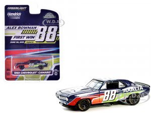 1969 Chevrolet Camaro #88 Alex Bowman - Hendrick Motorsports First Win Tribute Dark Blue with Graphics Hobby Exclusive Series