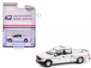 2020 Ford F-150 XL Pickup Truck United States Postal Service (USPS) Postal Police White with Red and Blue Stripes Hobby Exclusive Series