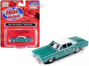 1967 Ford Galaxie Clearwater Aqua Metallic with White Top  (HO) Scale
