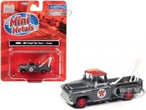 1957 Chevrolet Stepside Tow Truck Texaco Gray Metallic with Red Top 7 (HO) Scale