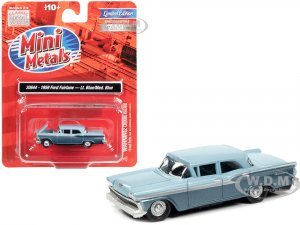 1959 Ford Fairlane Wedgewood Blue and Surf Blue Metallic Two-Tone  (HO) Scale