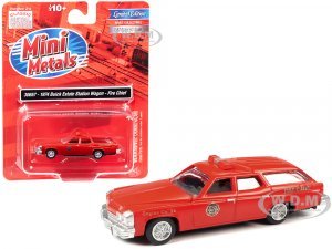 1974 Buick Estate Station Wagon Red Fire Chief  (HO) Scale Model by Classic Metal Works