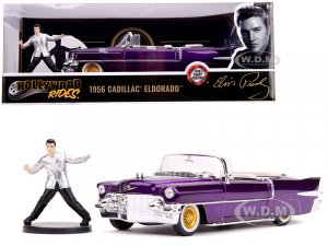 1956 Cadillac Eldorado Convertible Purple with Elvis Presley