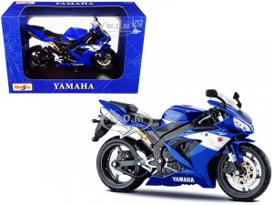2004 Yamaha YZF-R1 Blue Bike with Plastic Display Stand