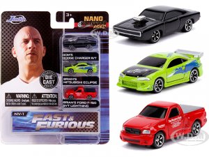 Fast & Furious 3 piece Set Nano Hollywood Rides
