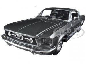 1967 Ford Mustang GT Gray Metallic with White Stripes