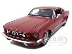 1967 Ford Mustang GT Red with White Stripes