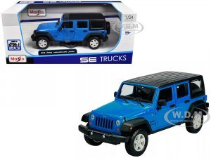 2015 Jeep Wrangler Unlimited Blue with Black Top SE Trucks Series