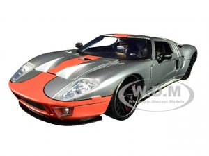 2005 Ford GT Silver with Orange Stripe Bigtime Muscle