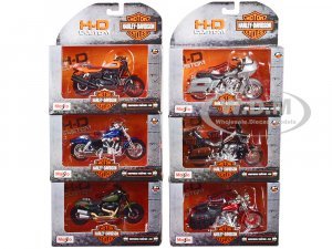 Harley-Davidson Motorcycles 6 piece Set Series 42