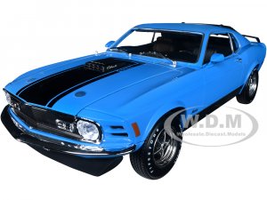 1970 Ford Mustang Mach 1 428 Blue with Black Stripes Special Edition