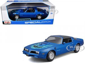 1978 Pontiac Firebird Trans Am Blue Metallic with Hood Graphics Special Edition Series