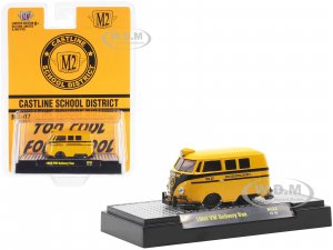 1960 Volkswagen Delivery Van School Bus Yellow with Black Stripes Castline School District