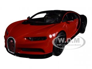 Bugatti Chiron Sport 16 Red and Black Special Edition