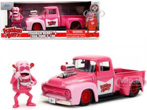 1956 Ford F-100 Pickup Truck Pink with Graphics and Franken Berry