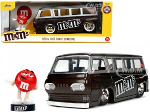 1965 Ford Econoline Bus Brown Metallic and Silver with Red M&Ms