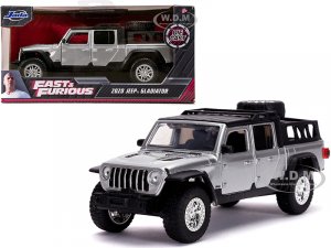 2020 Jeep Gladiator Pickup Truck Silver with Black Top Fast & Furious Movie